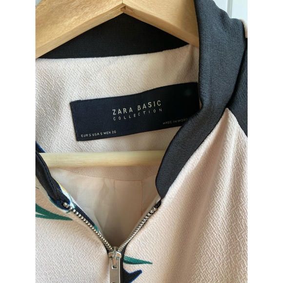 zara floral bomber Jacket - Picture 4 of 4